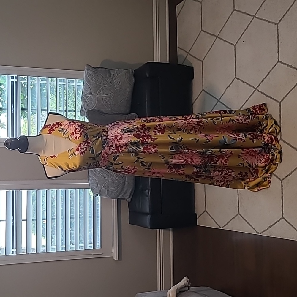 Nicole Miller Floral Gown